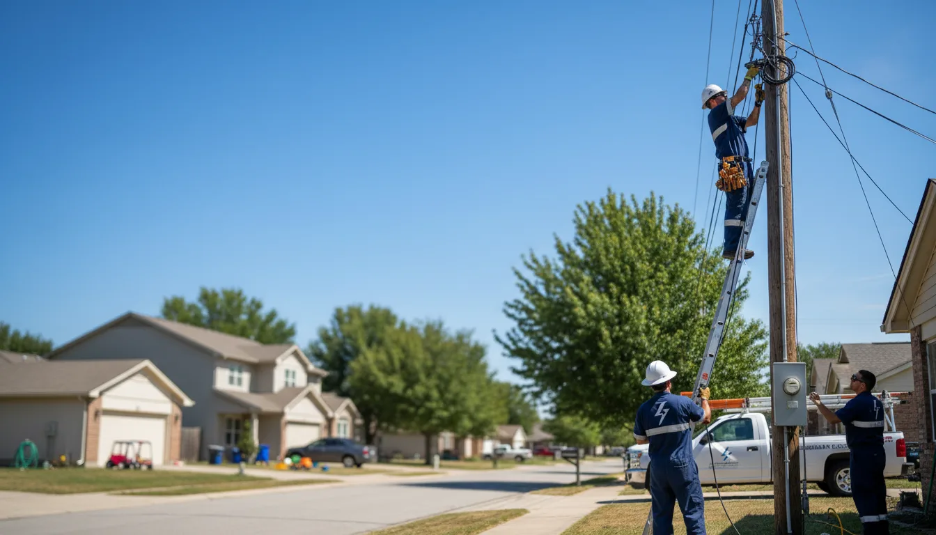 Residential electrician providing installation services in Loganville, PA